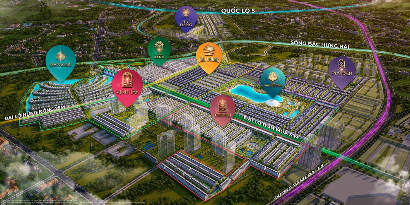 Các phân khu Vinhomes Ocean Park 3